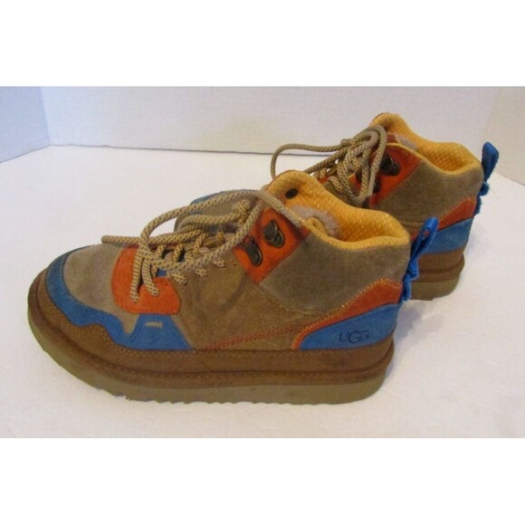 UGG Sneakers Highland Hi Heritage Kids Hi-Top Brown Suede Ankle Boots Size 2 - Picture 6 of 12
